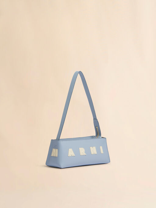 ブルー レザー製 Museo バゲットバッグ - ショルダーバッグ