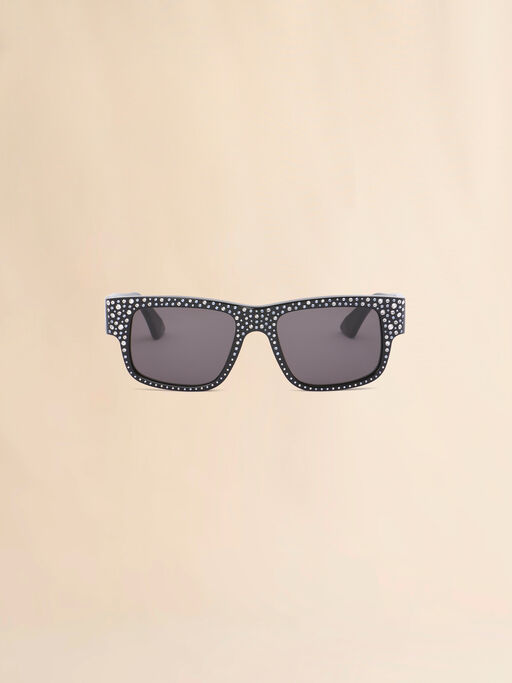Schwarze Brille Gukija mit Swarovski - Optisch