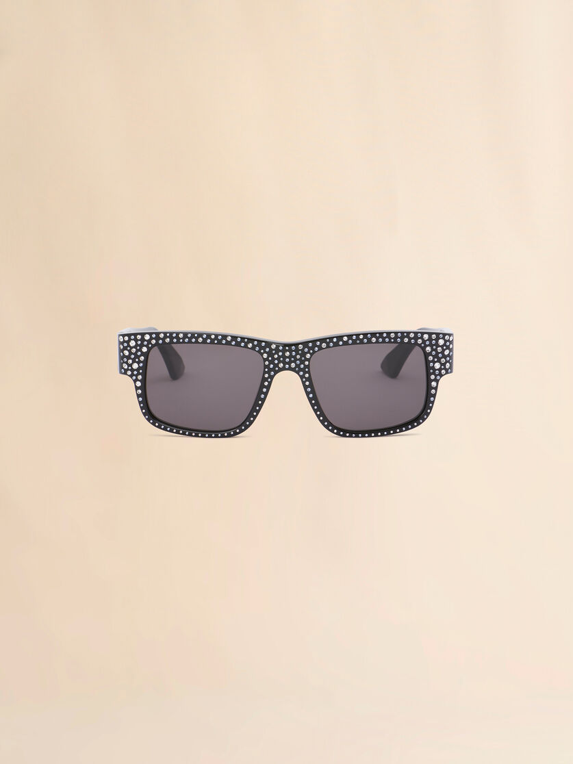 Schwarze Brille Gukija mit Swarovski - Optisch - Image 1