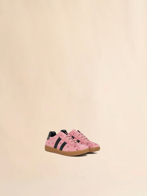 Pink and black suede sneaker - Sneakers