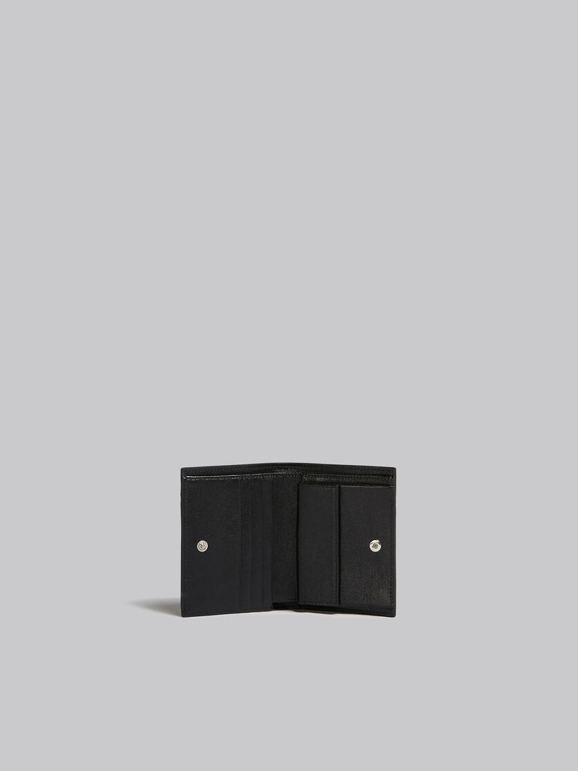 Portafoglio bi-fold in pelle blu e nera - Portafogli - Image 2