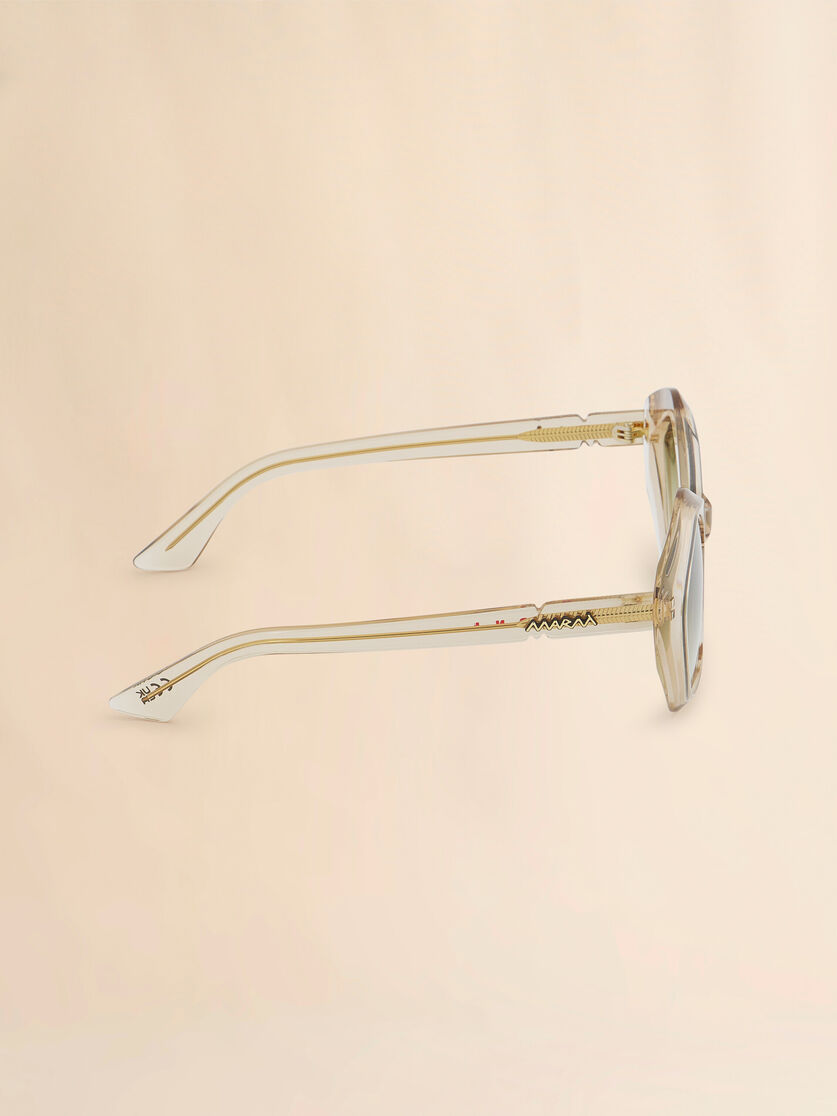 Ivory translucent Eluvi sunglasses, Image 3