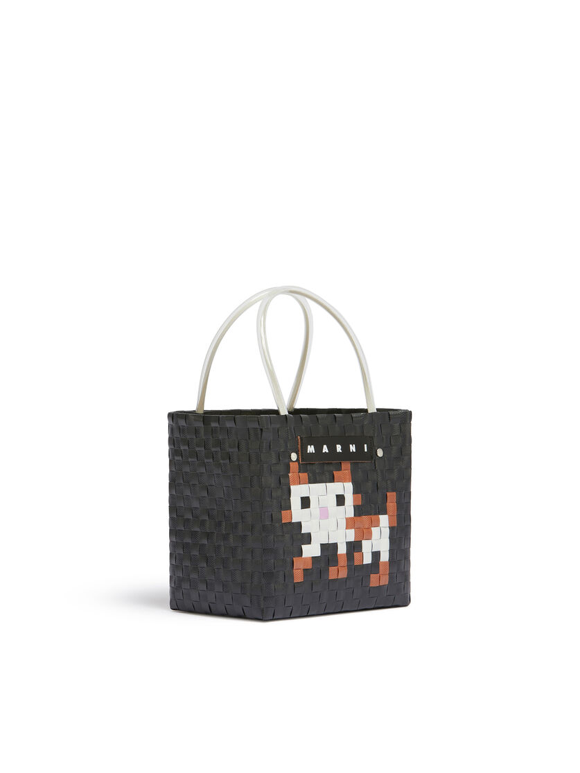 Yellow and brown MARNI MARKET ANIMAL BASKET bag - Shopping Bags - Image 2