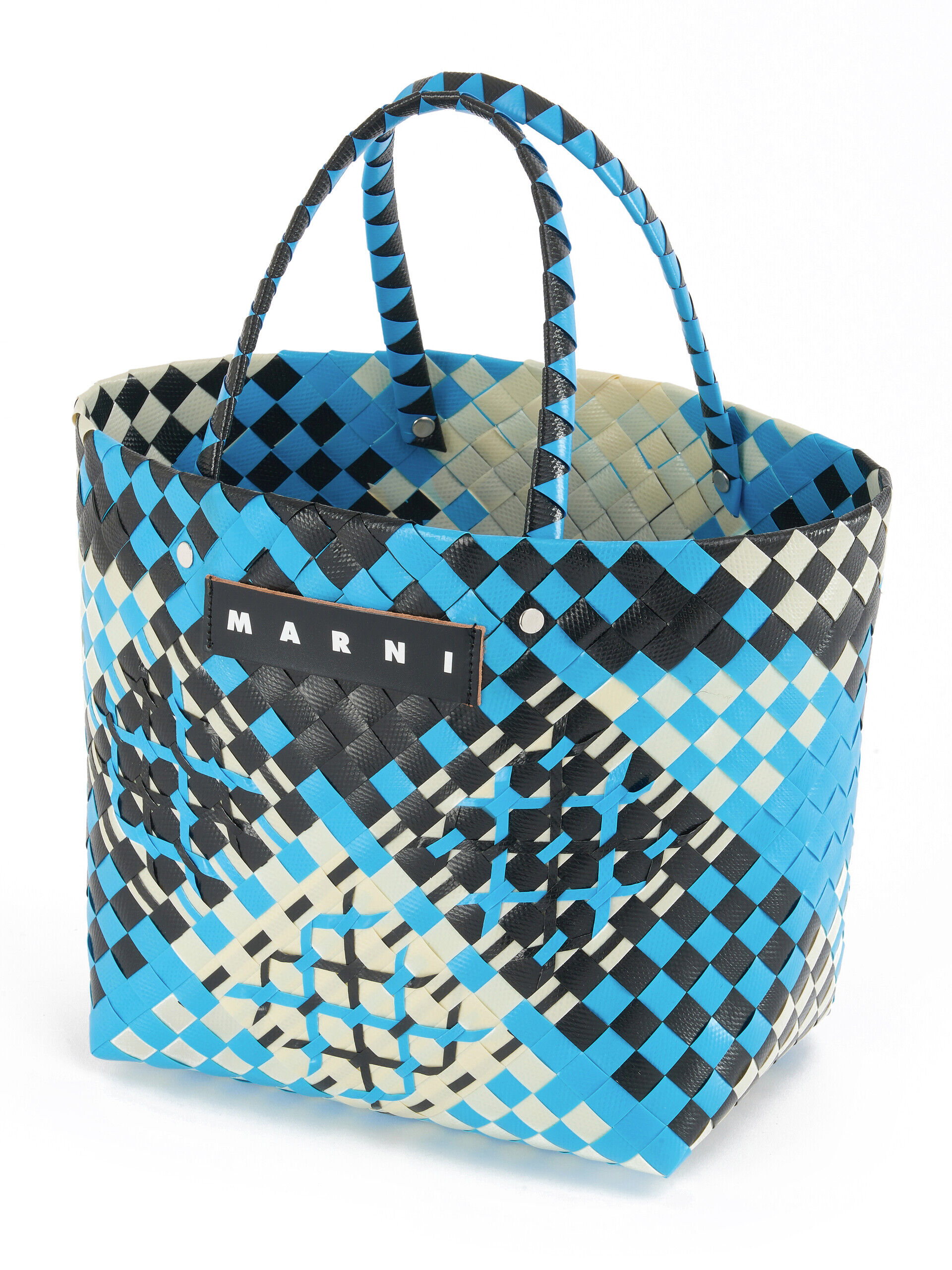 直営店☆MARNI☆SALE! ロゴパッチ トリカラー フラット トート 直営店☆MARNI☆ ロゴパッチ トリカラー フラット トートバッグ
