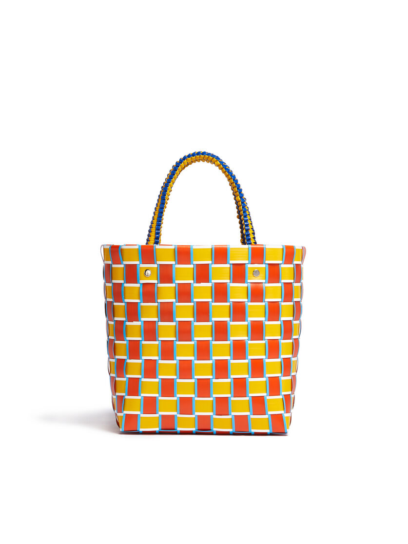 ピンク&グリーン MARNI MARKET TAPE BASKET BAG - ショッピングバッグ - Image 3