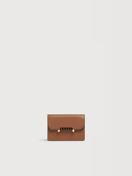 Brown leather Envelope card holder - Wallets