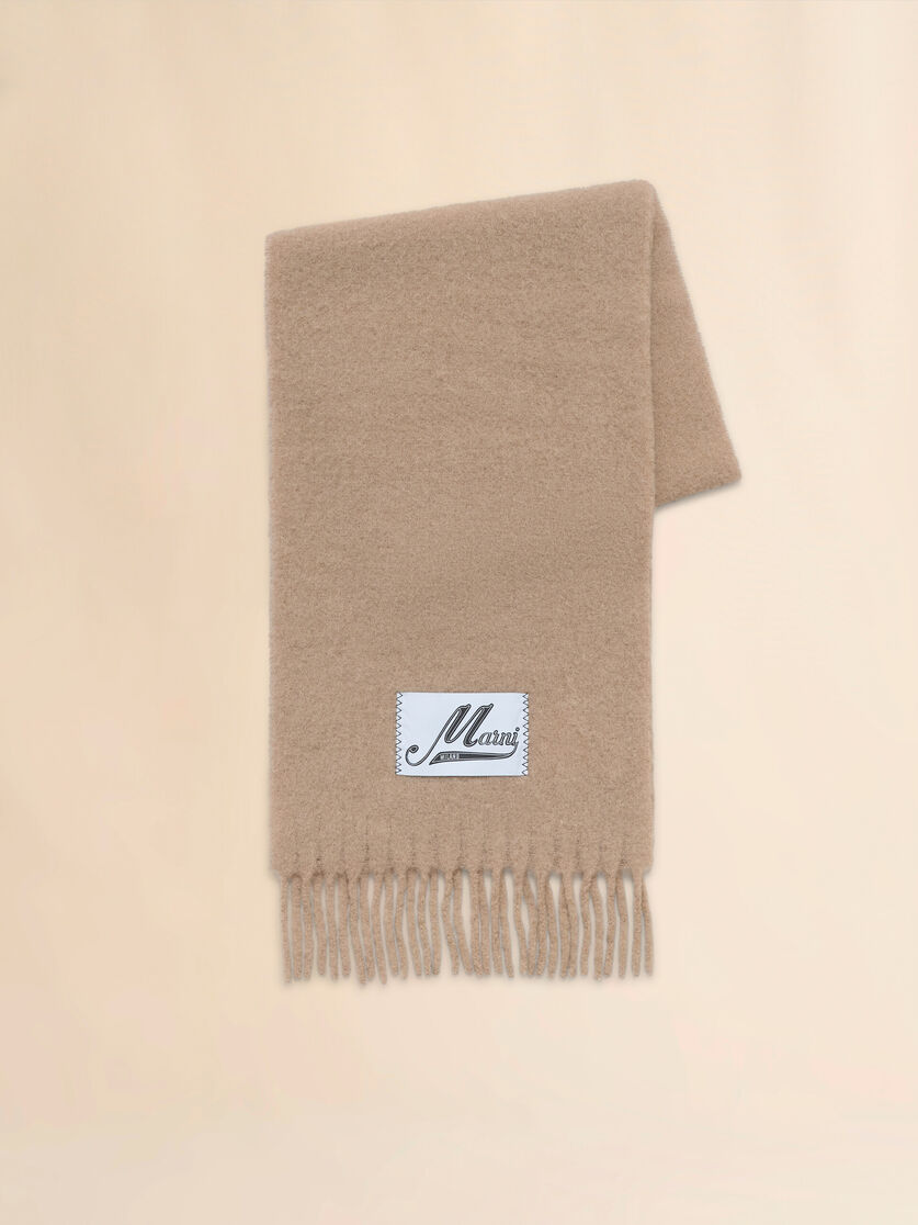 Light blue alpaca scarf - Scarves - Image 1