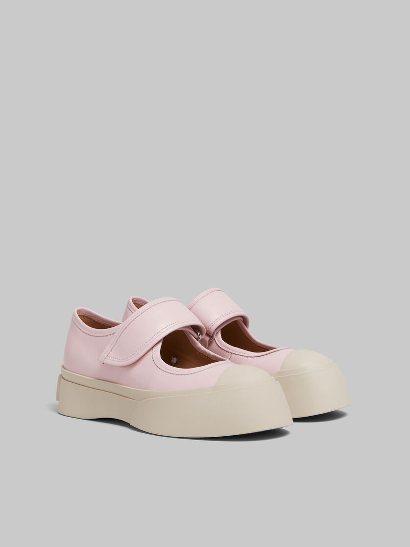 Sneaker Mary Jane in nappa rosa chiaro - Sneakers - Image 2