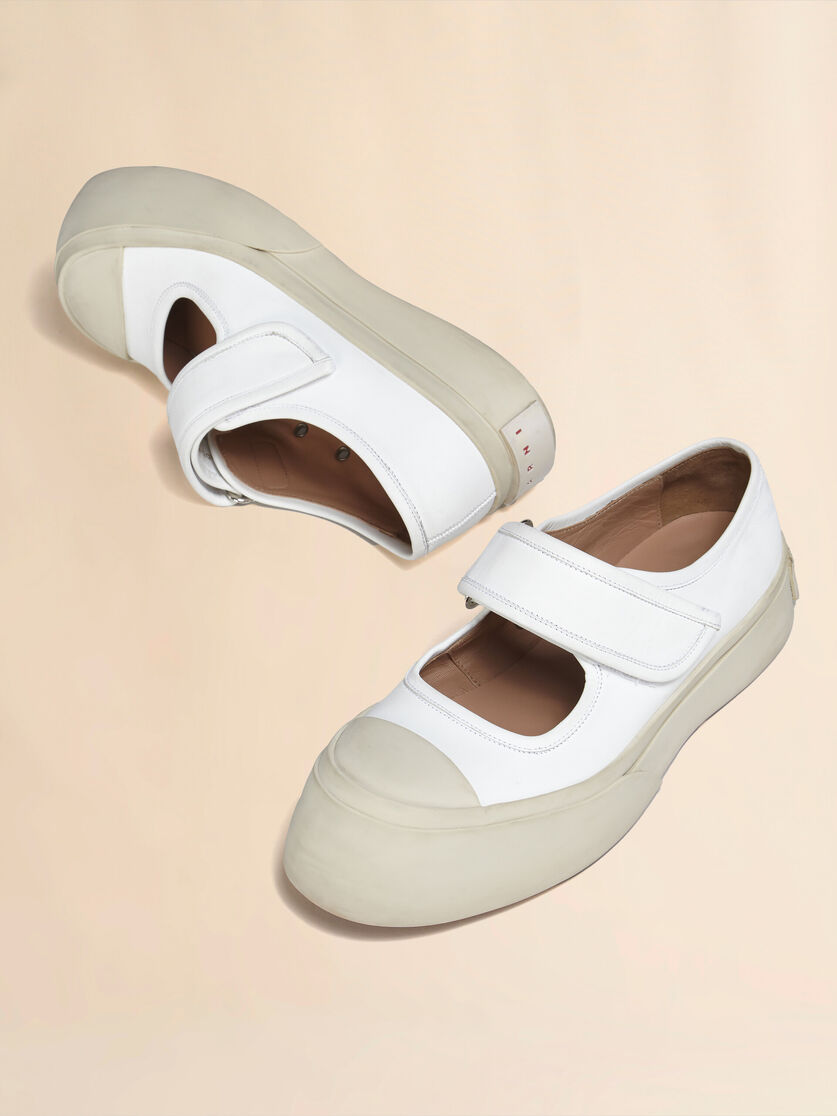 Sneakers Mary Jane en cuir nappa bleu clair - Sneakers - Image 5