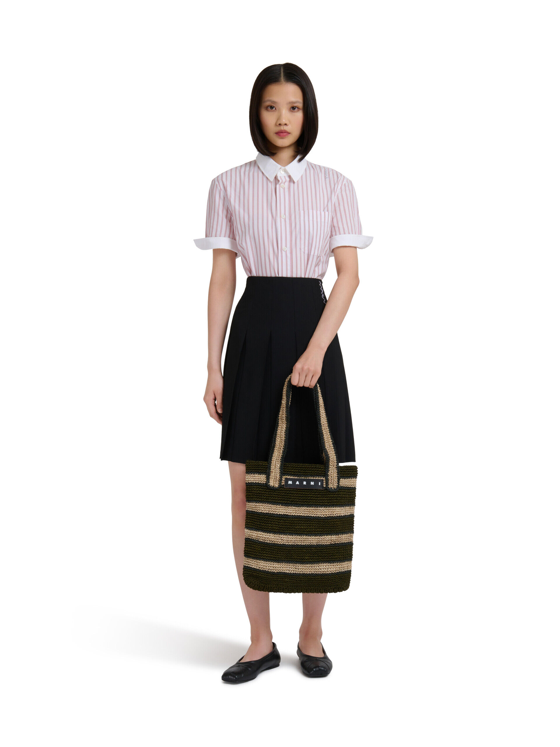 【5/7限定価格】MARNI market エメラルド かごバッグ MARNI マルニ バッグ ジュルタバッグ ラージ FLOWER CAFE