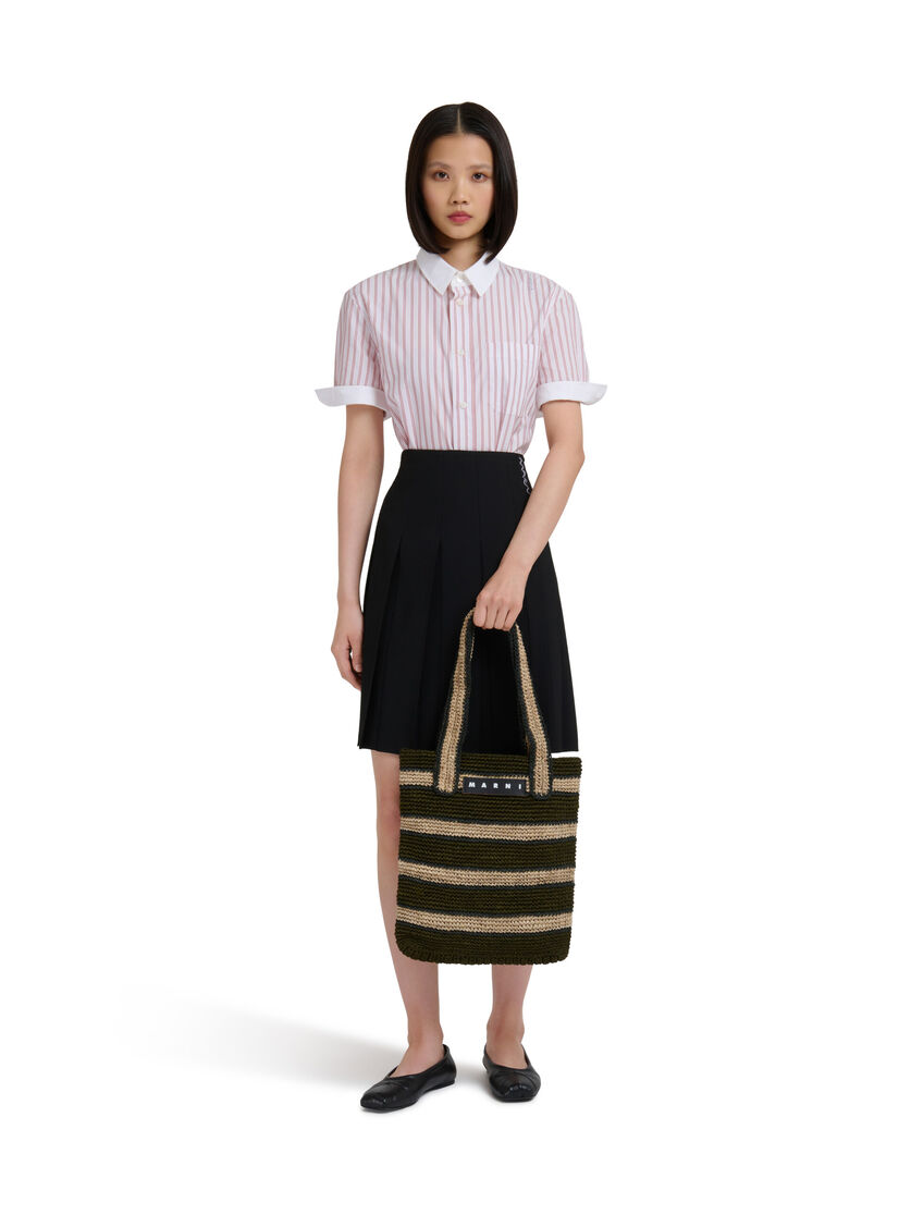 アンスラサイトダーク MARNI MARKET フィケクロシェバッグ - ショッピングバッグ - Image 2