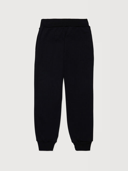 Pantalon de jogging en coton noir avec imprim&eacute; Marni - Pantalons