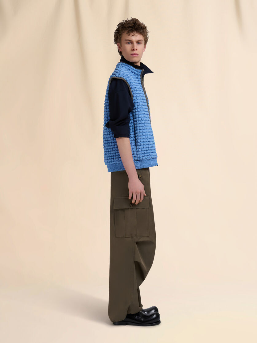 Black water-repellent taffeta cargo pants - Pants - Image 5