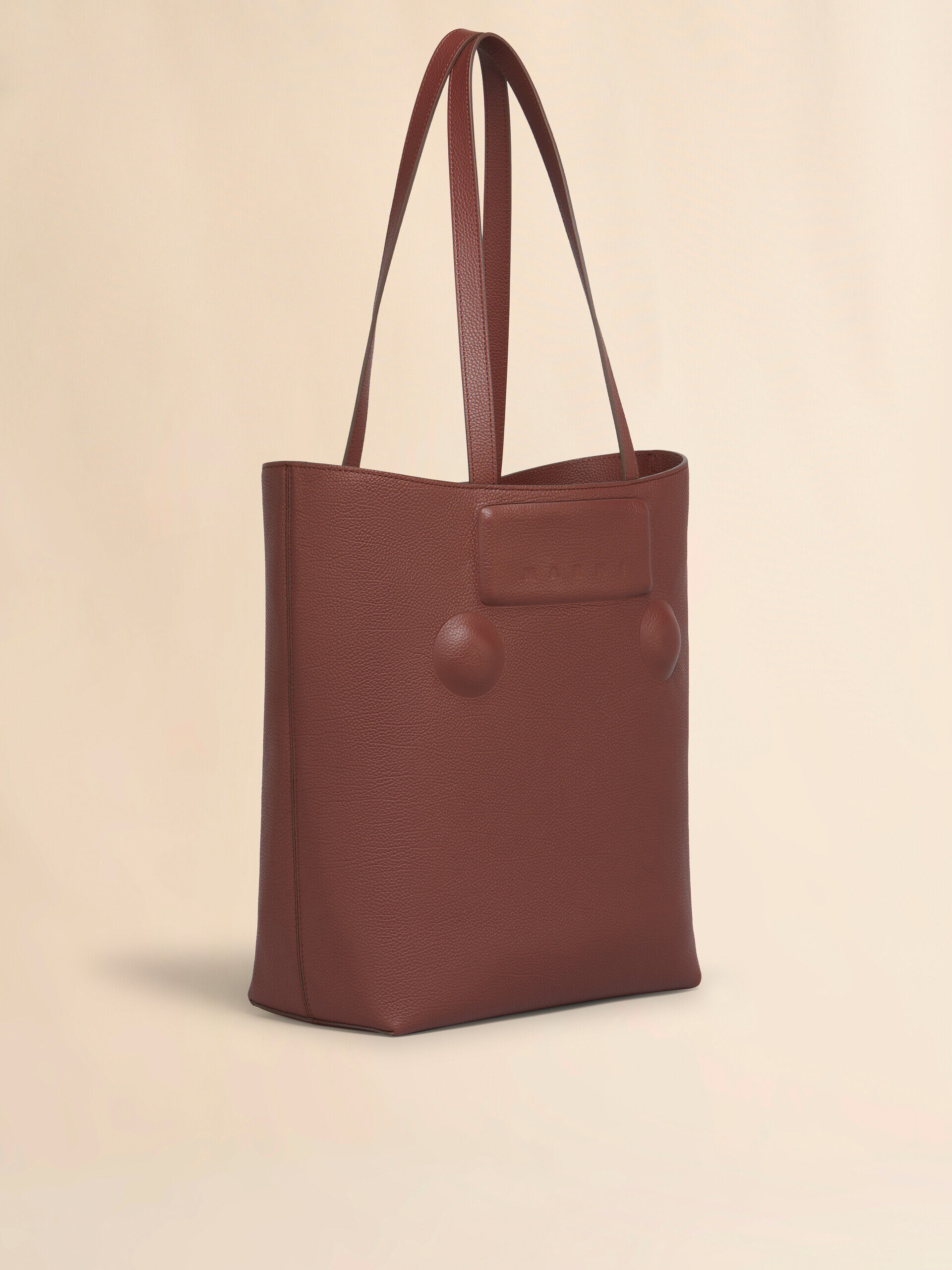 【MARNI】レザー製 Trunkaroo トート ミディアム ハンドバッグ ブラック レザー製 Trunkaroo トートミディアムハンドバッグ | Marni