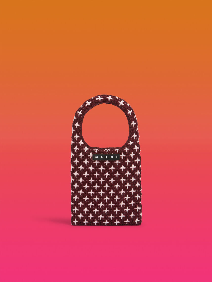 レッド MARNI MARKET リバーシブルニット ミニバッグ - ショッピングバッグ - Image 1