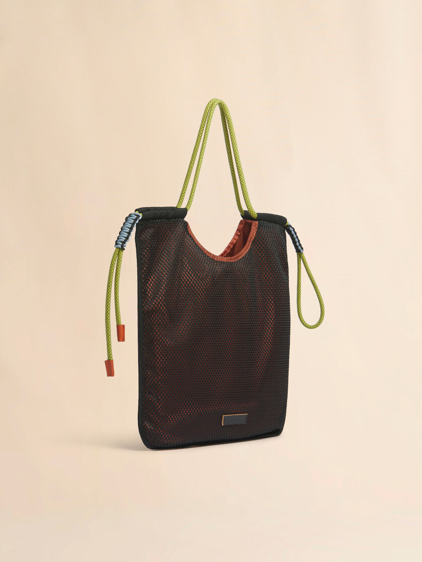 ブラウン＆ブラック ナイロン製 Modulus トートバッグ, Image 6