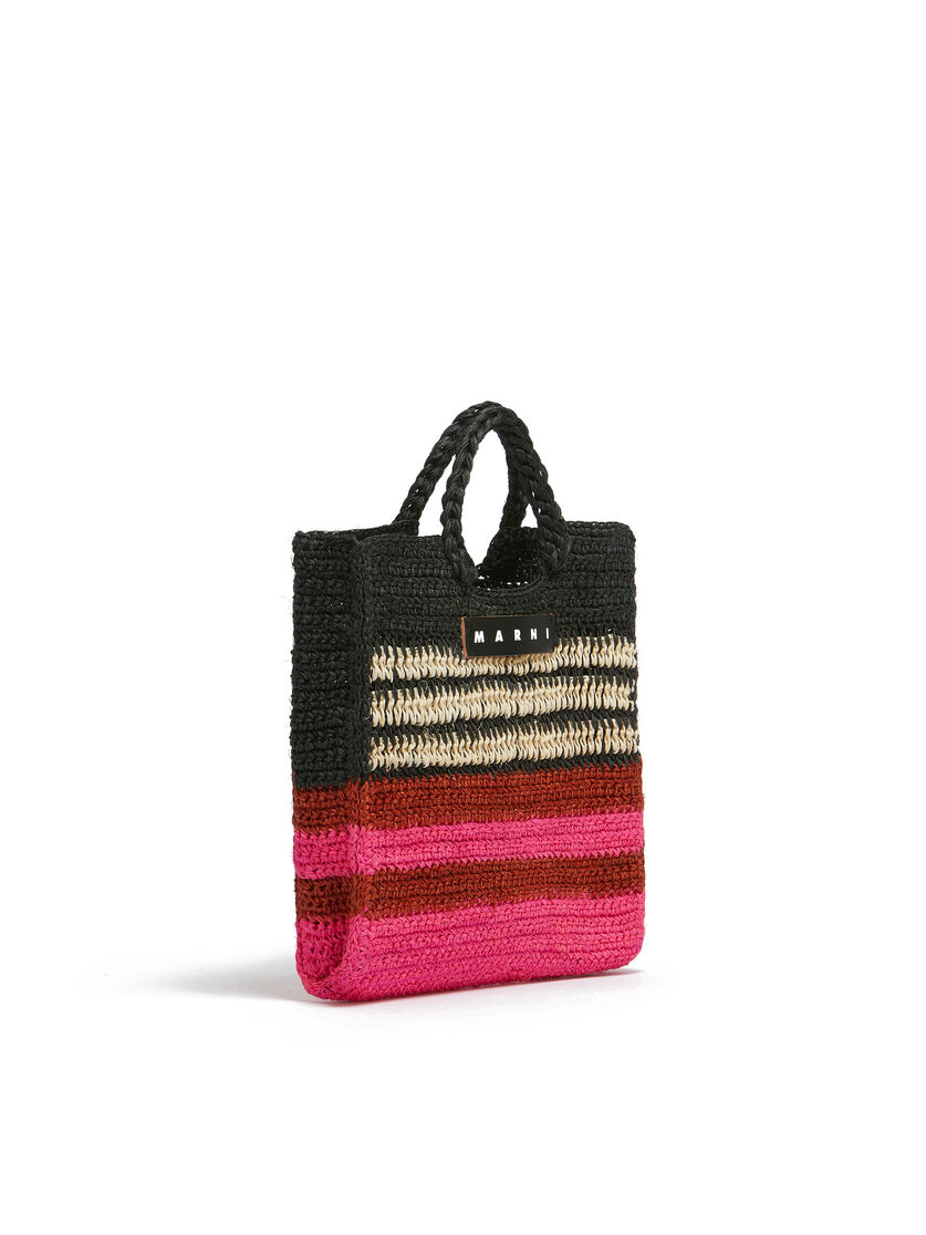 Brown striped MARNI MARKET FIQUE bag - Shopping Bags - Image 2
