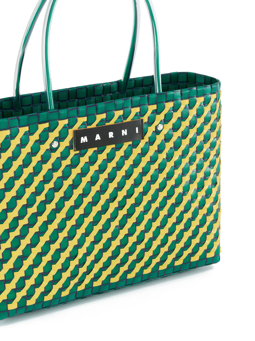 Green diagonal MARNI MARKET tote bag | Marni 