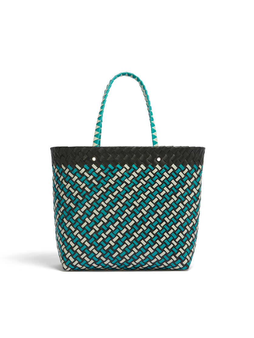 MITTELGROSSE MARNI MARKET KORBTASCHE mit schwarzem Rand | Marni