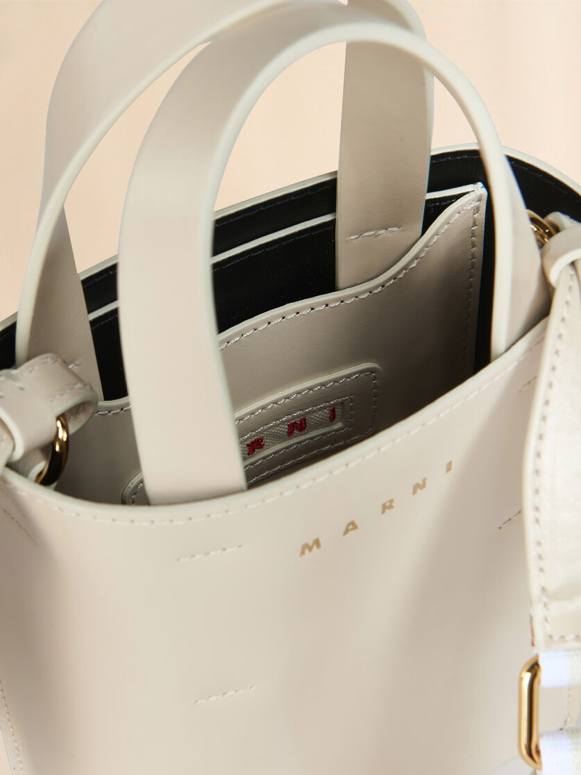 MUSEO nano bag in light blue leather - Shopping Bags - Image 3