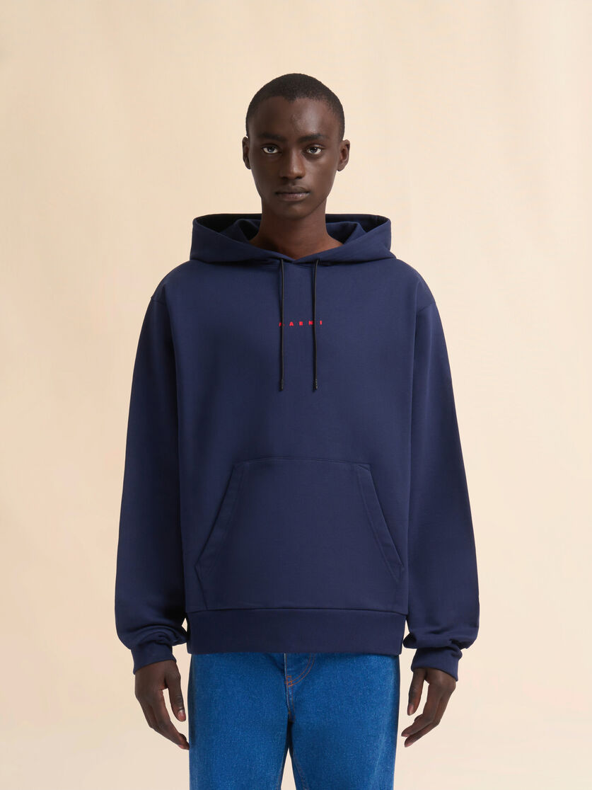 ホワイト ミニ Marniプリント オーガニックコットン製フーディー - ニット - Image 2