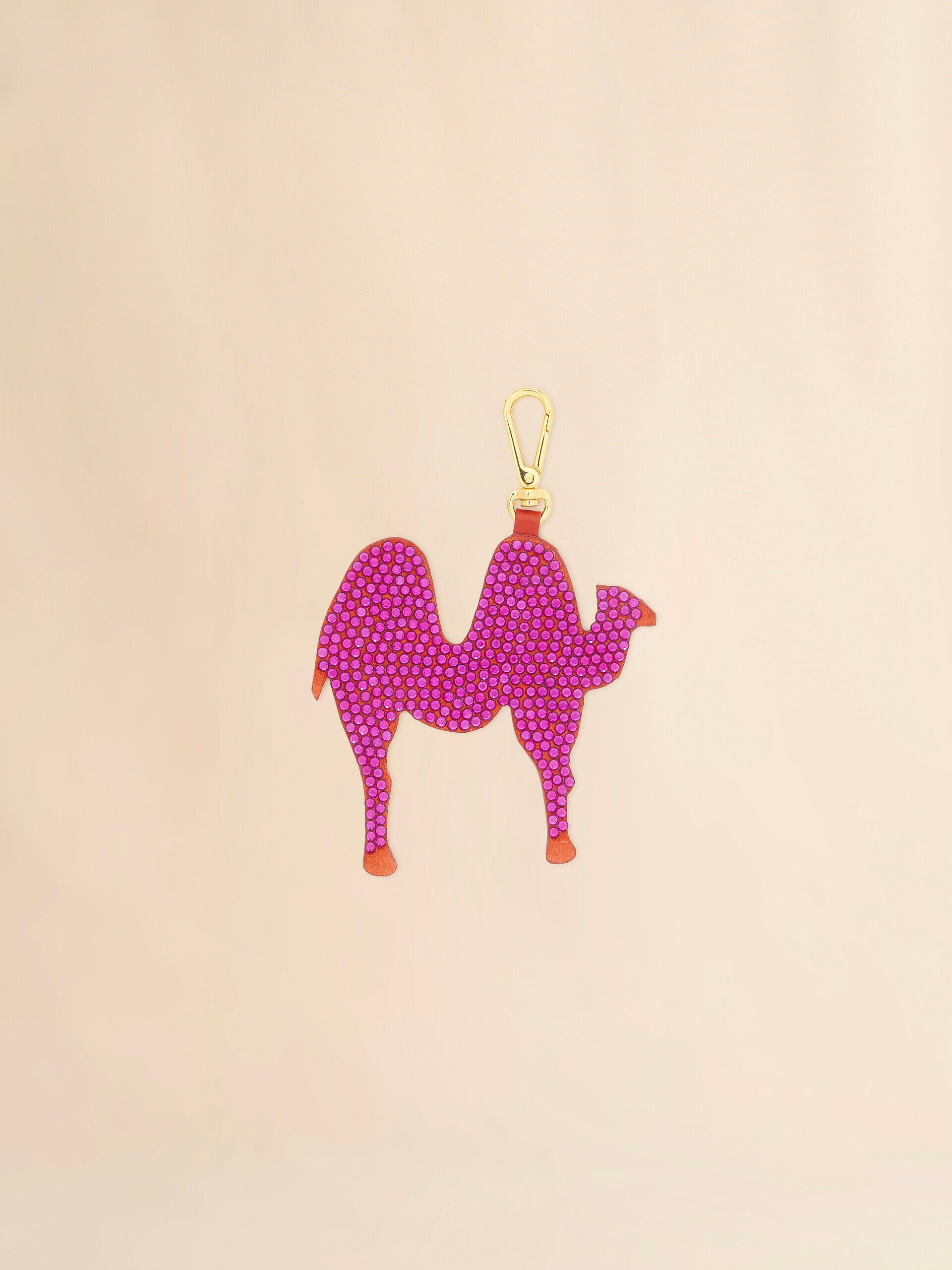 Pink leather animal alphabet charm | Marni
