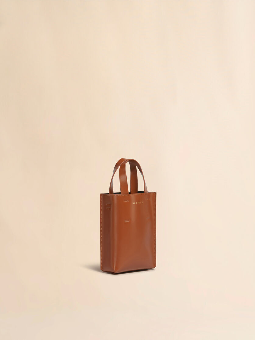 Museo Bag Nano in pelle azzurra - Borse shopping - Image 6