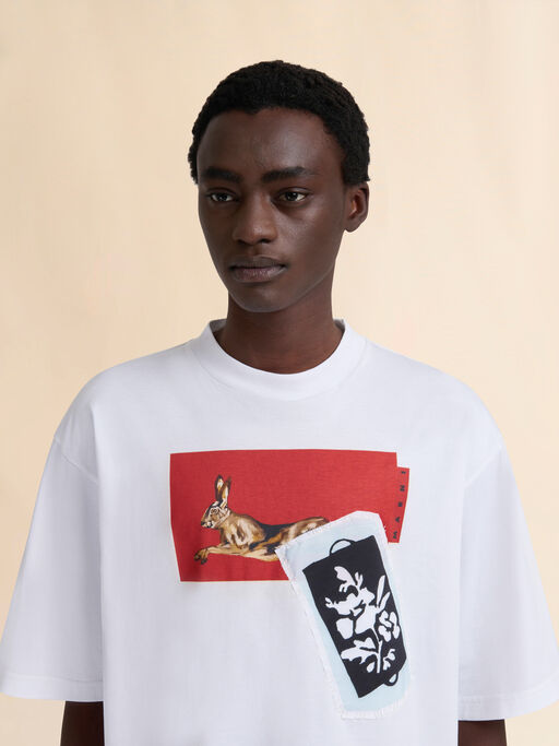 Weißes T-Shirt aus Baumwolle - Hemden