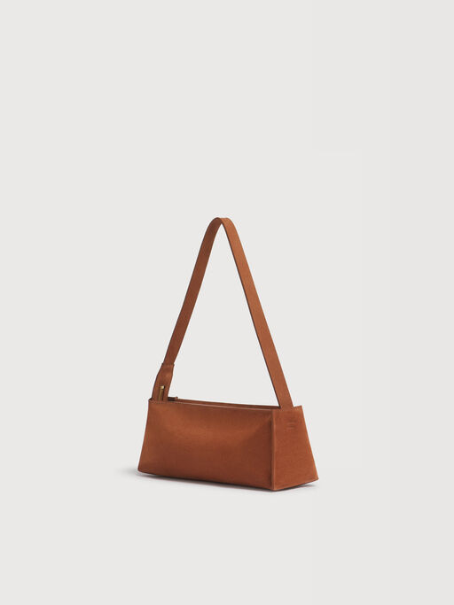 Brown suede Museo bag - Shoulder Bag