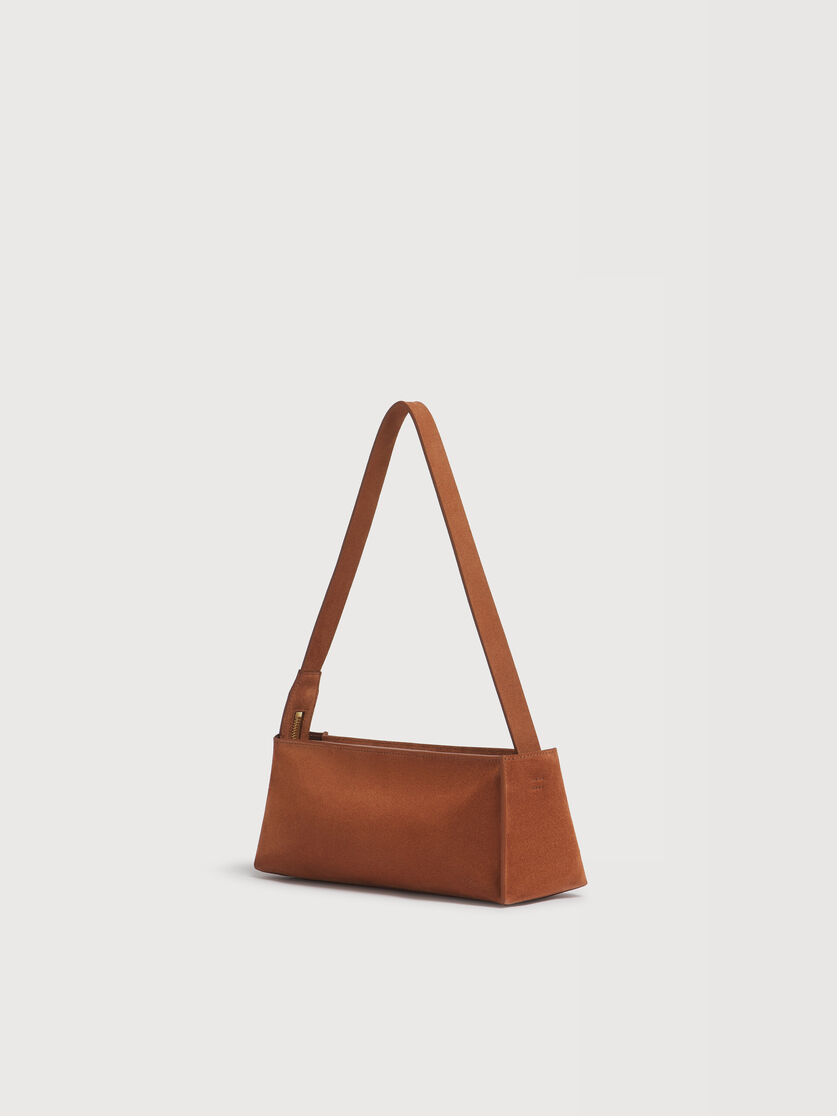 Brown suede Museo bag, Image 2