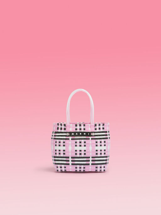 グリチーネ MARNI MARKET CHECK BASKET - ショッピングバッグ