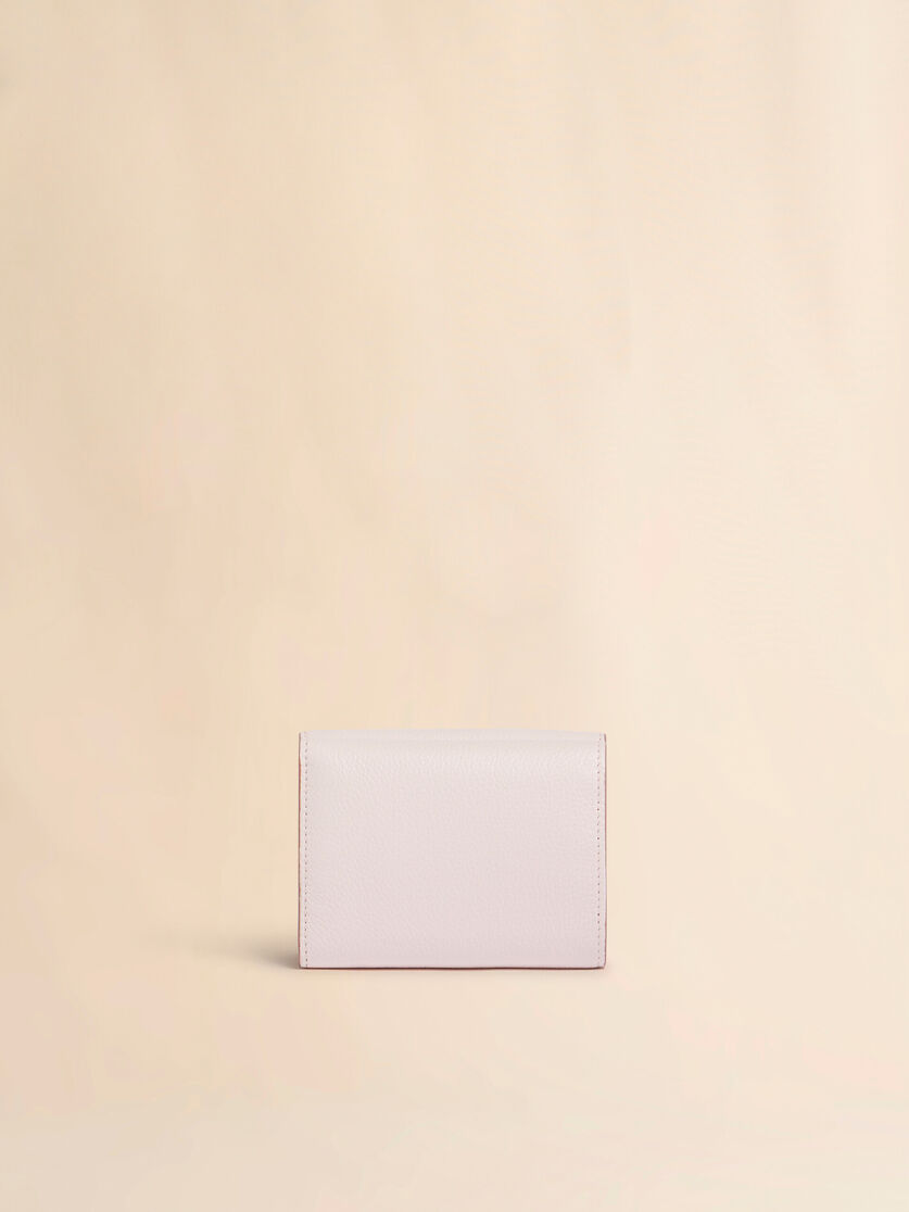 ピンク レザー製三つ折りウォレット、マルニメンディング入り, Image 3