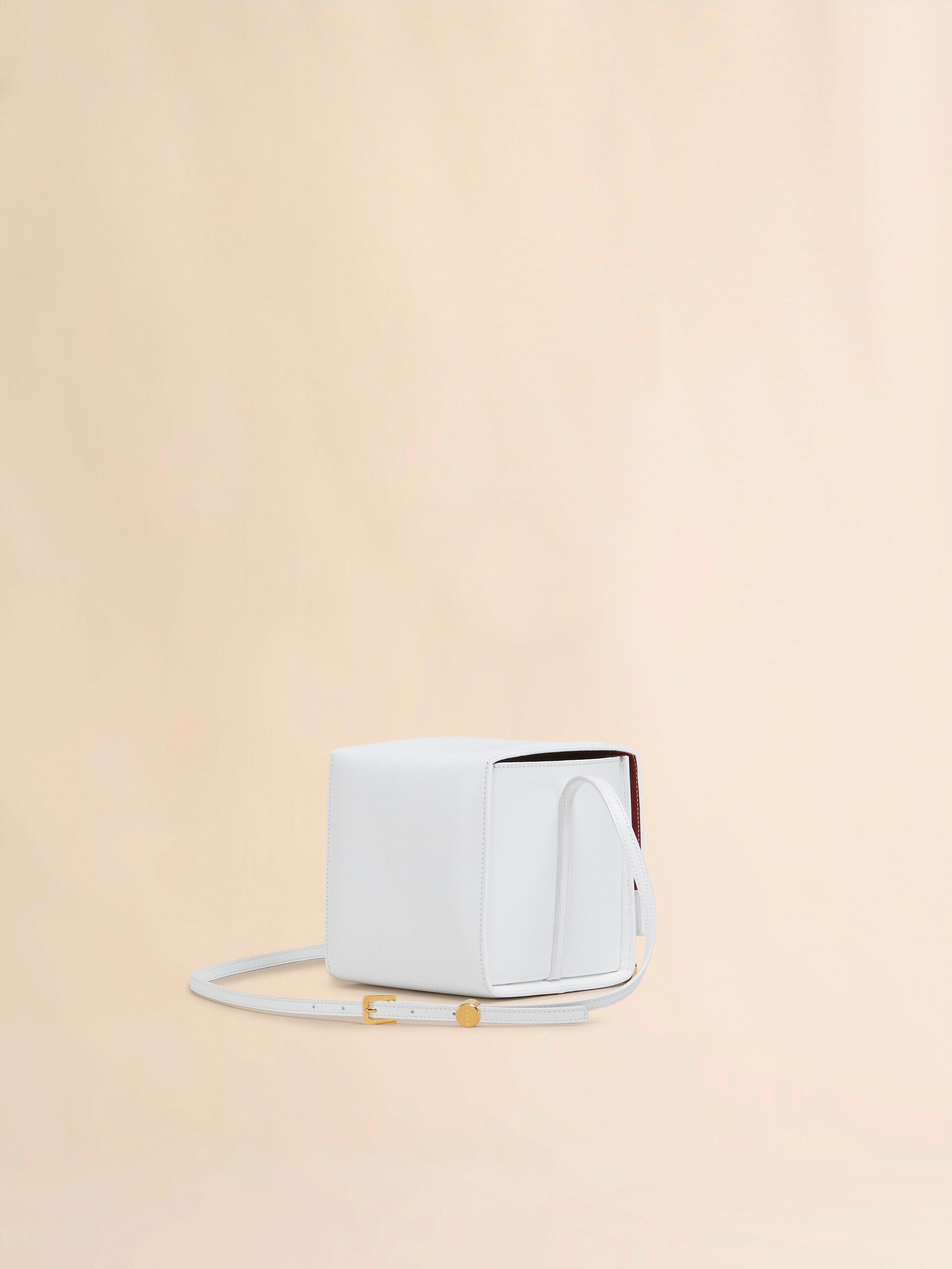 【関税&送料込】Marni Bags White Small white leather Museo hobo bag with patches | Marni