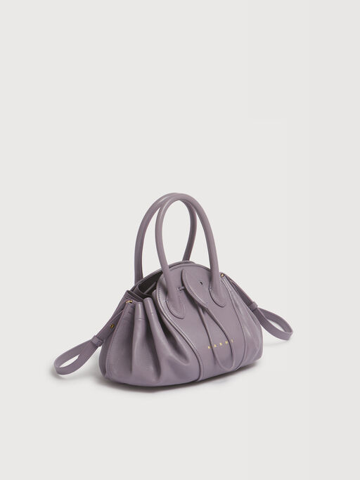 Kleine Tasche Tulipea aus violettem Leder - Schultertaschen