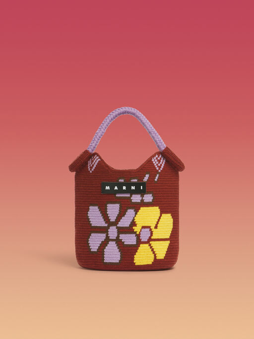 レーズン MARNI MARKET FLOWER BUCKET BAG - ショッピングバッグ
