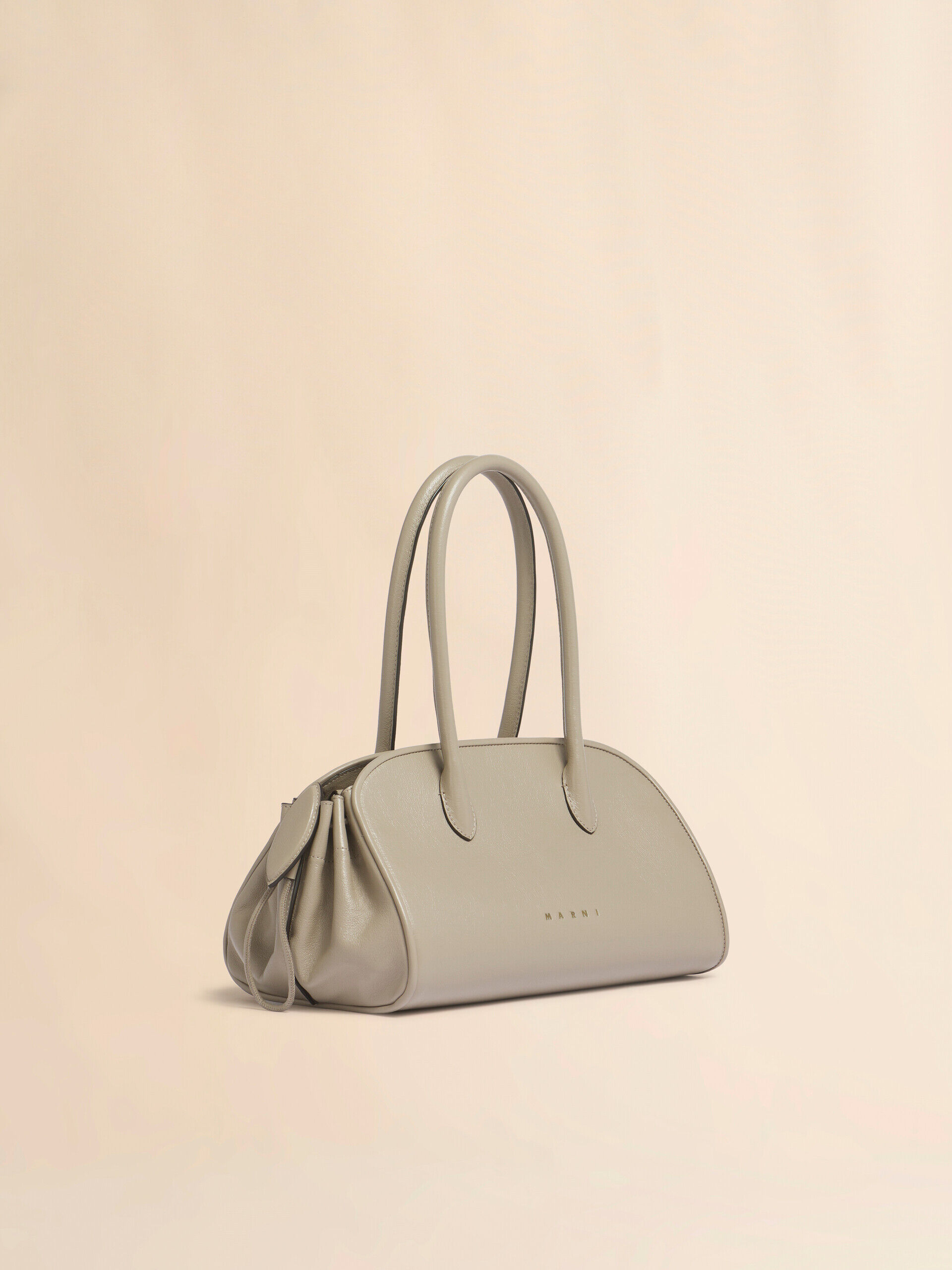 ベージュレザー製 スモール Tulipea ハンドバッグ | Marni