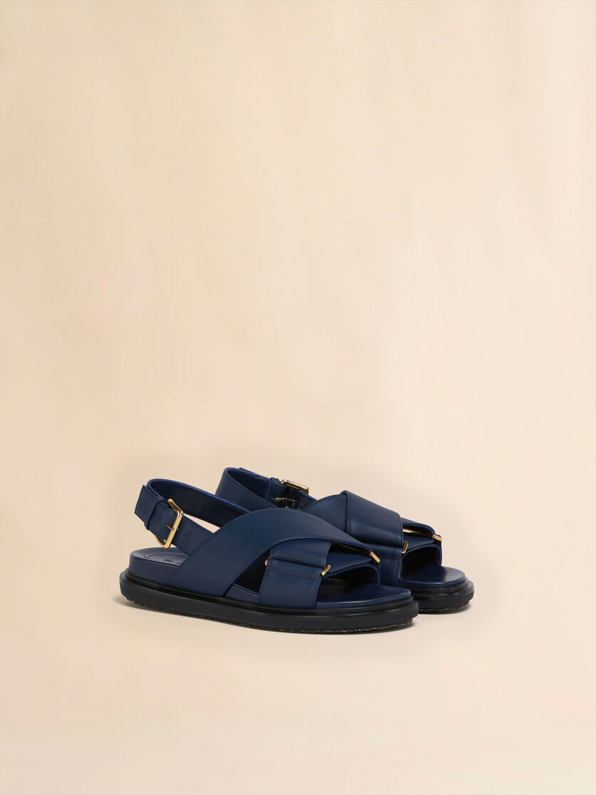 Fussbett en cuir marron - Sandales - Image 2