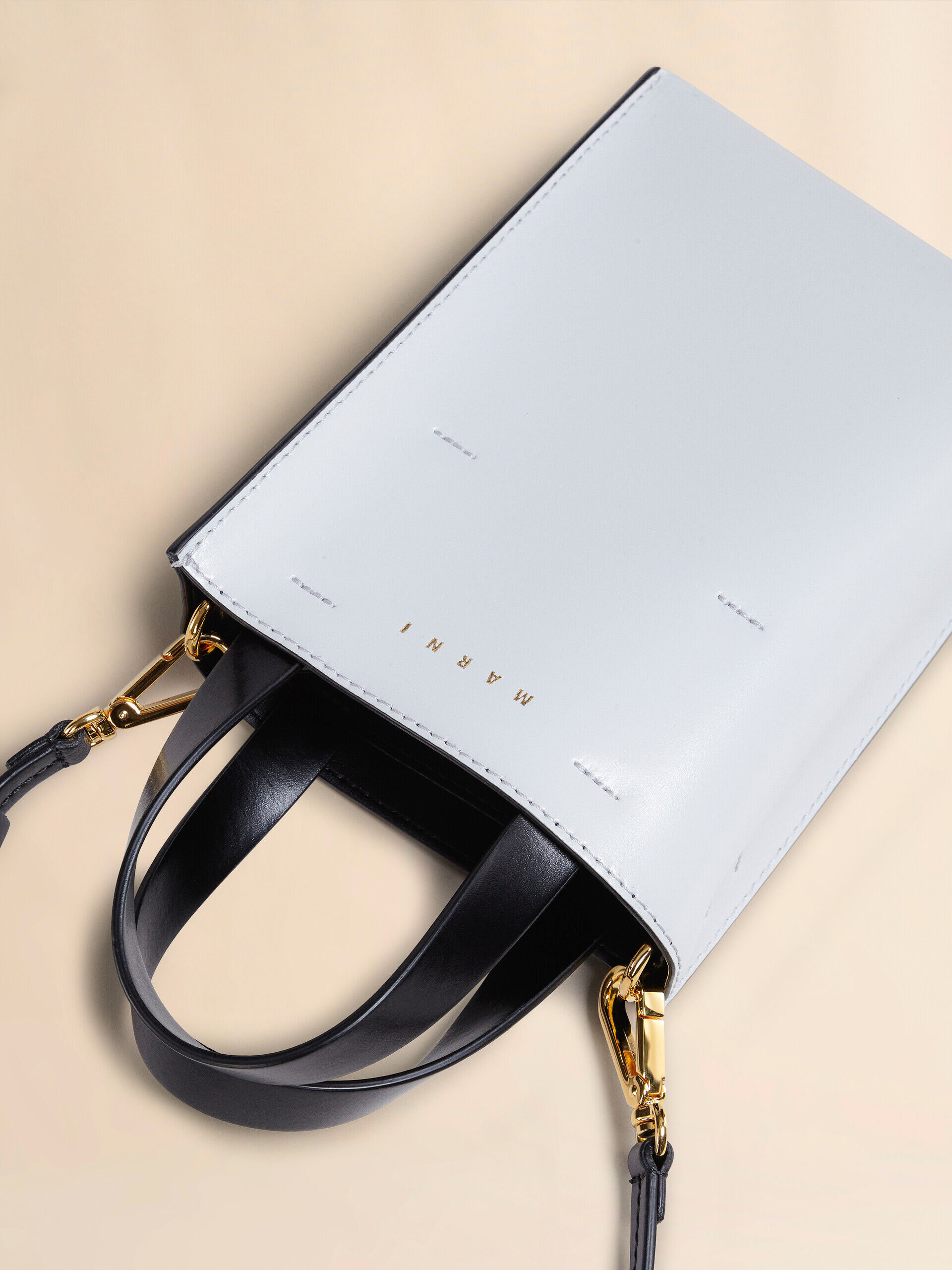 【MARNI】MUSEO BAG NANO MUSEO nano bag in black leather | Marni