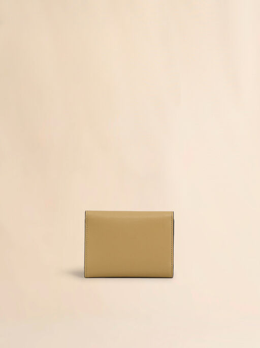 Beige leather Trunkaroo trifold wallet - Wallets