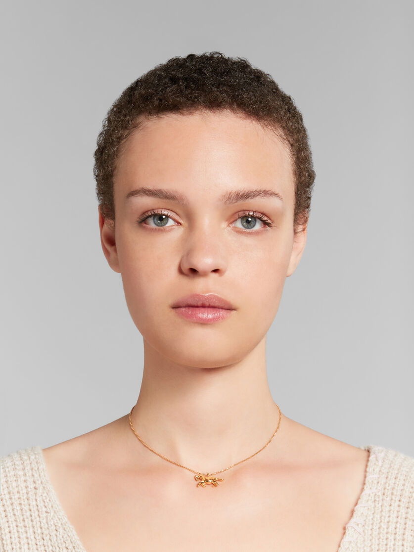 Ball chain necklace with horse charm | Marni 