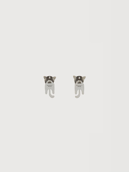 Kitten-shaped stud earrings - Earrings