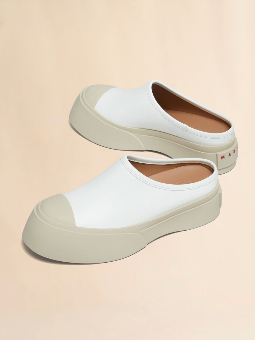 Grey leather Pablo sabot - Sneakers - Image 5