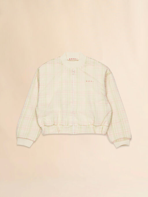 Bomber sweatshirt with Check pattern - Sweaters