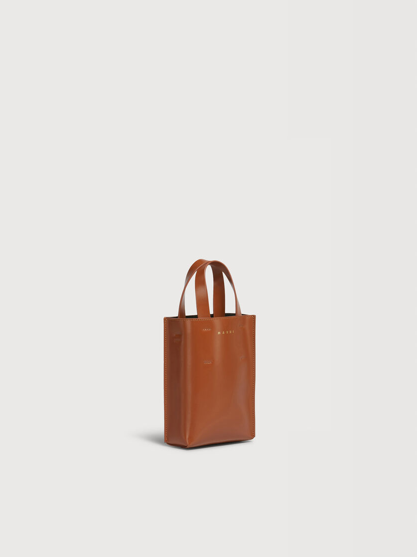 MUSEO nano bag in brown leather, Image 4