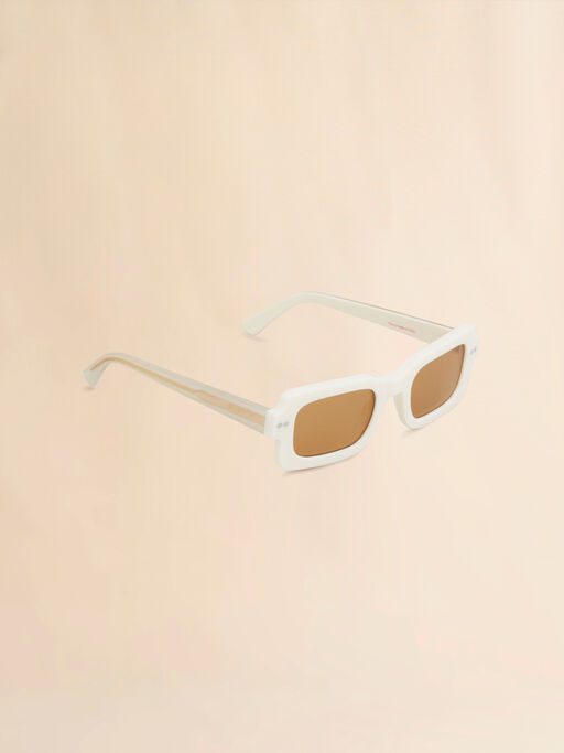 LAKE VOSTOK Sonnenbrille aus weißem Azetat - Optisch