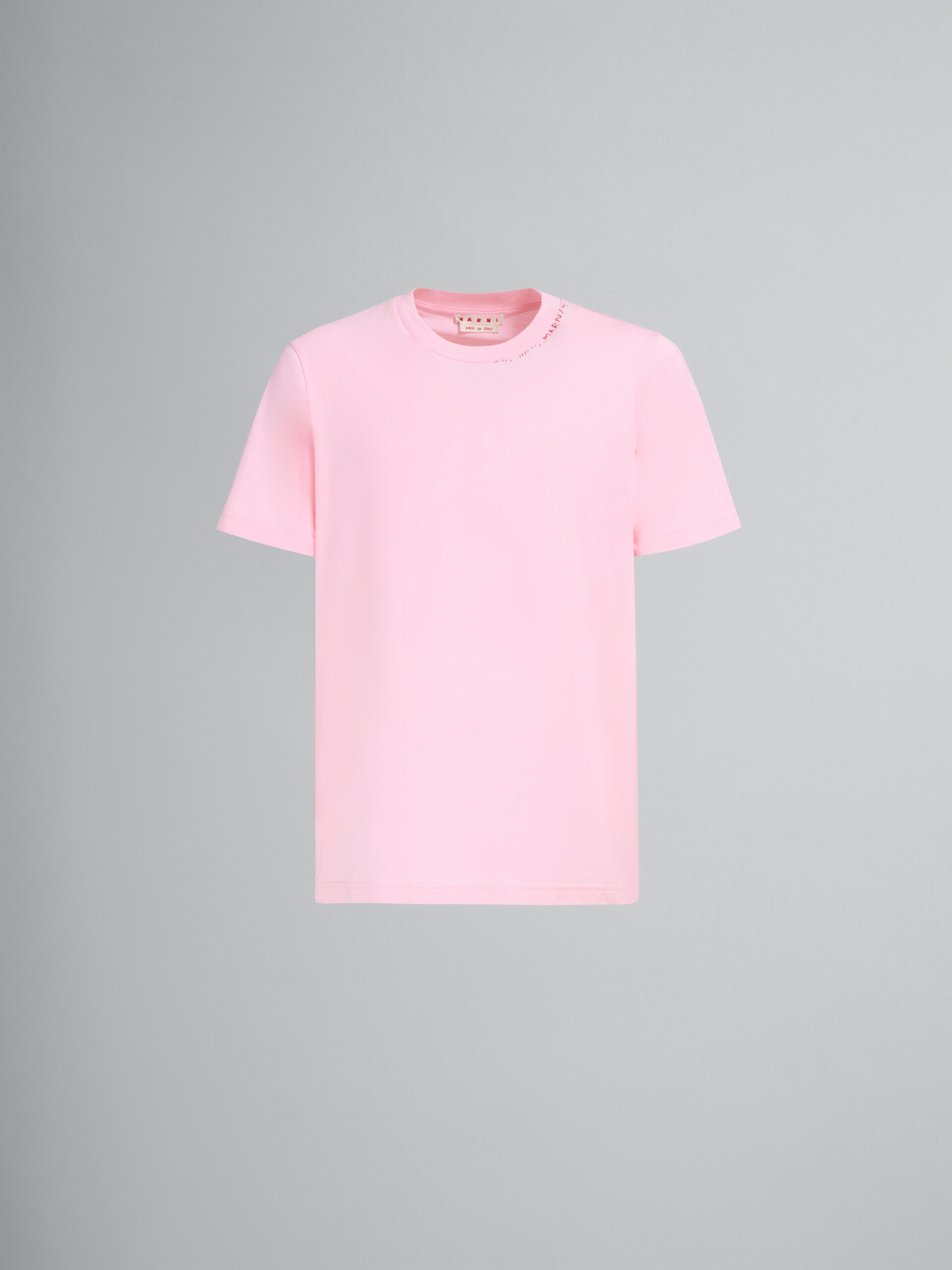 マルニ フラワーロゴプリントTシャツ ピンク マルニ フラワーロゴプリントTシャツ ピンク