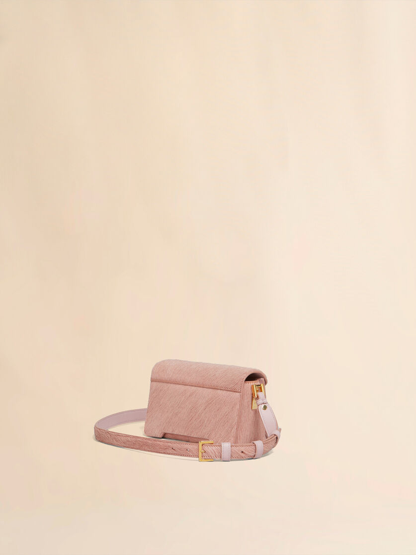 Light pink long hair calfskin Trunkaroo Mini shoulder Bag - Shoulder Bags - Image 2