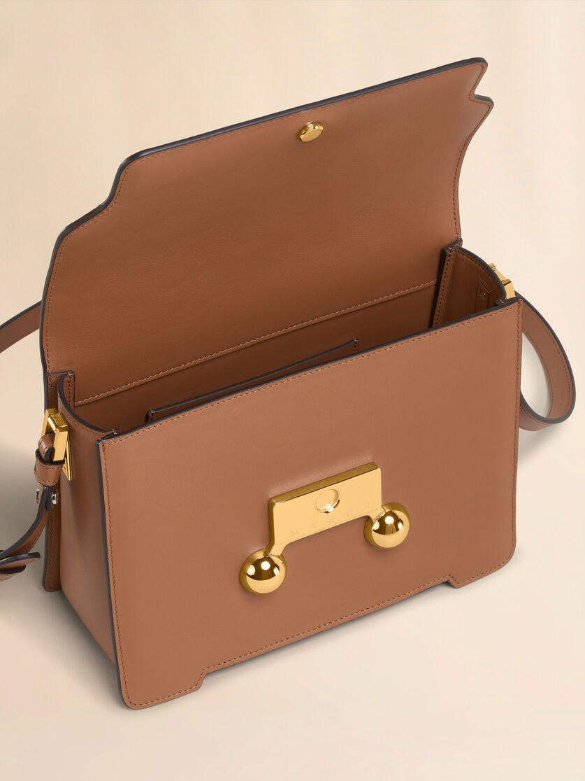 Blue leather Trunkaroo medium shoulder bag - Shoulder Bags - Image 3