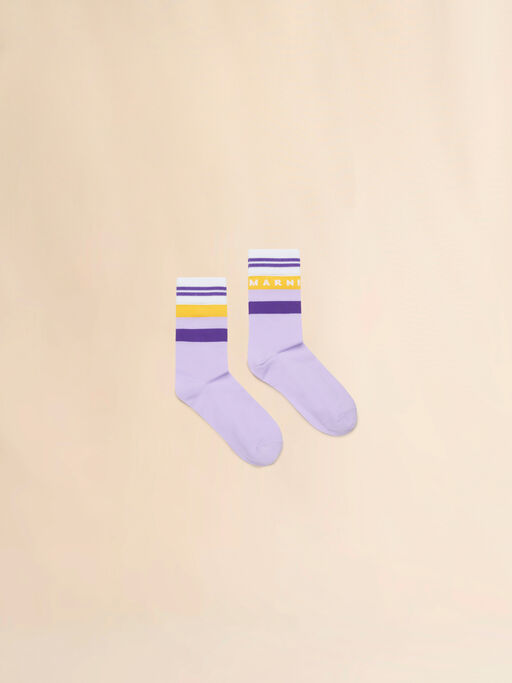 Lilac socks with logo - Socks