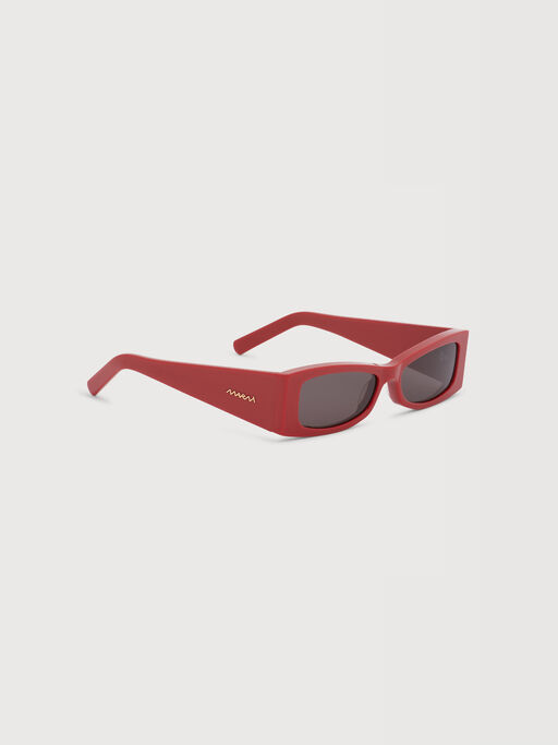 Occhiali da sole Zokoa in acetato rosso - Occhiali da sole